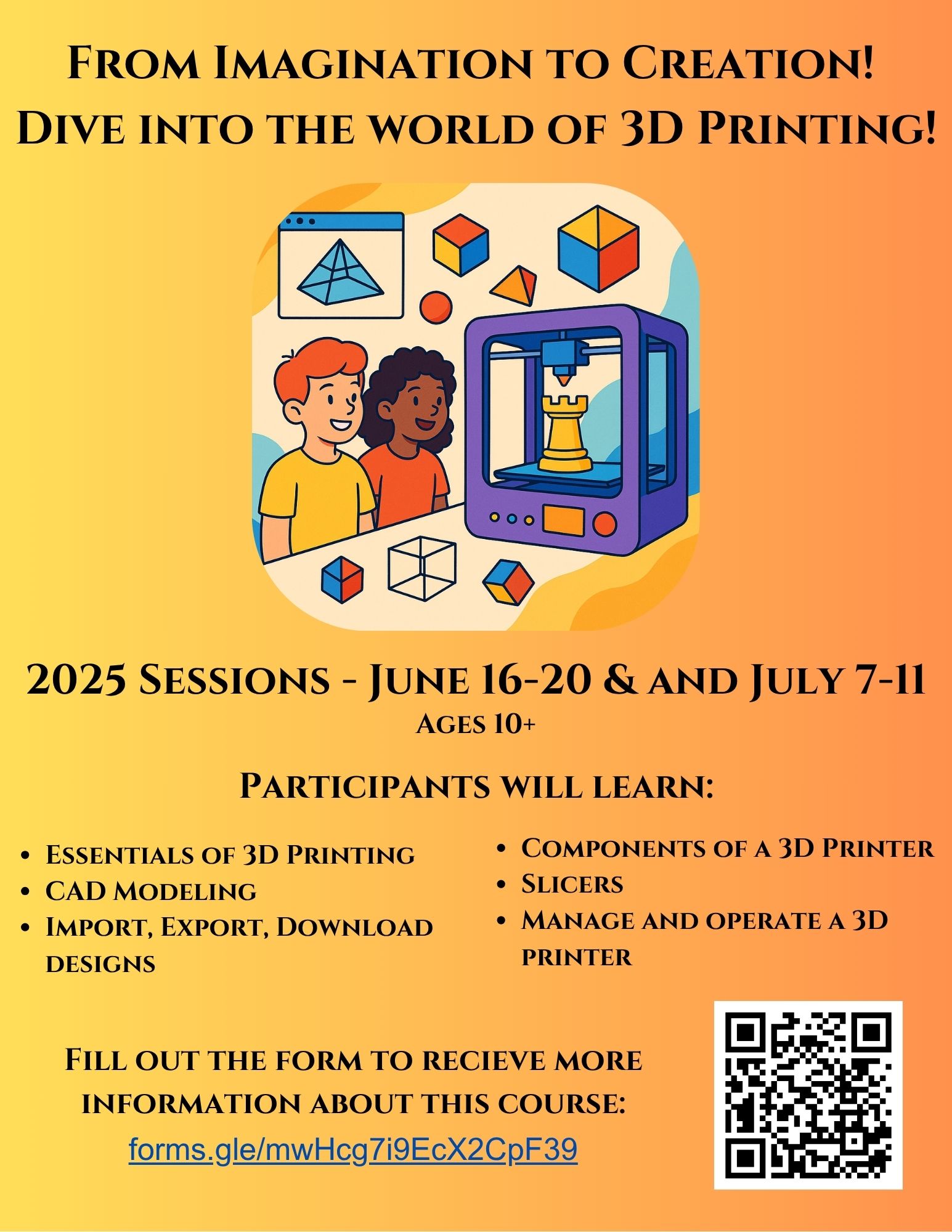 3D Printing Summer Camp